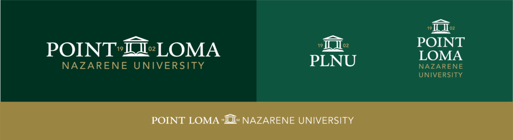 PLNU brand identity suite in all formats. 