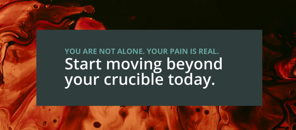 Beyond the Crucible promotional graphic for social media with quote.