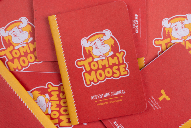 Tommy Moose adventure journals. 
